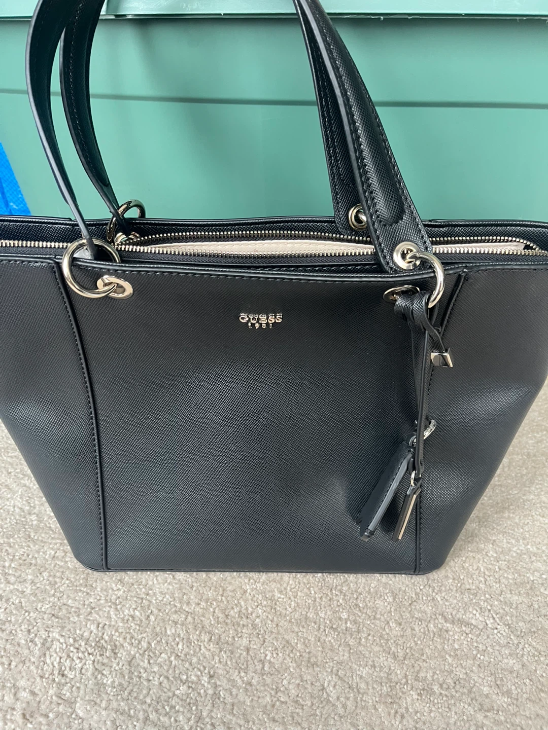 Black Guess Tote Bag