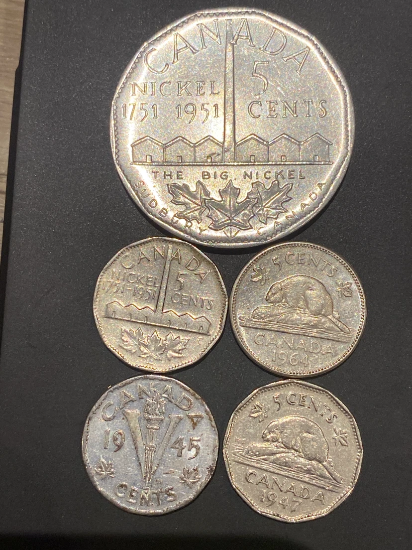 Collection of Canadian Nickels