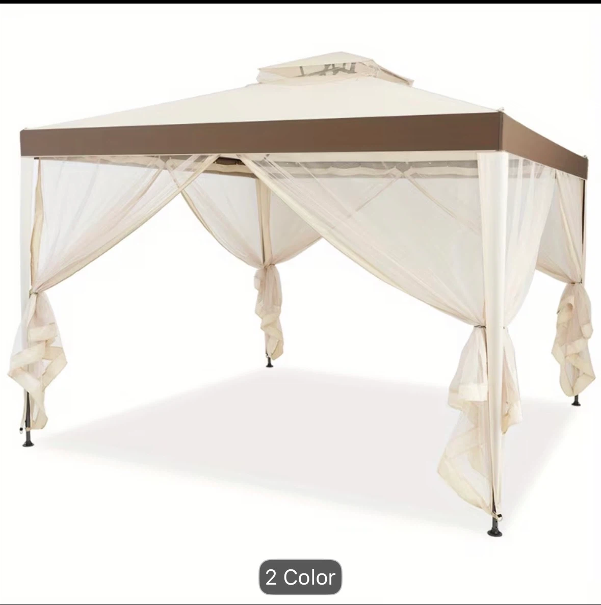 Outdoor Gazebo Canopy with Netting - photo 5