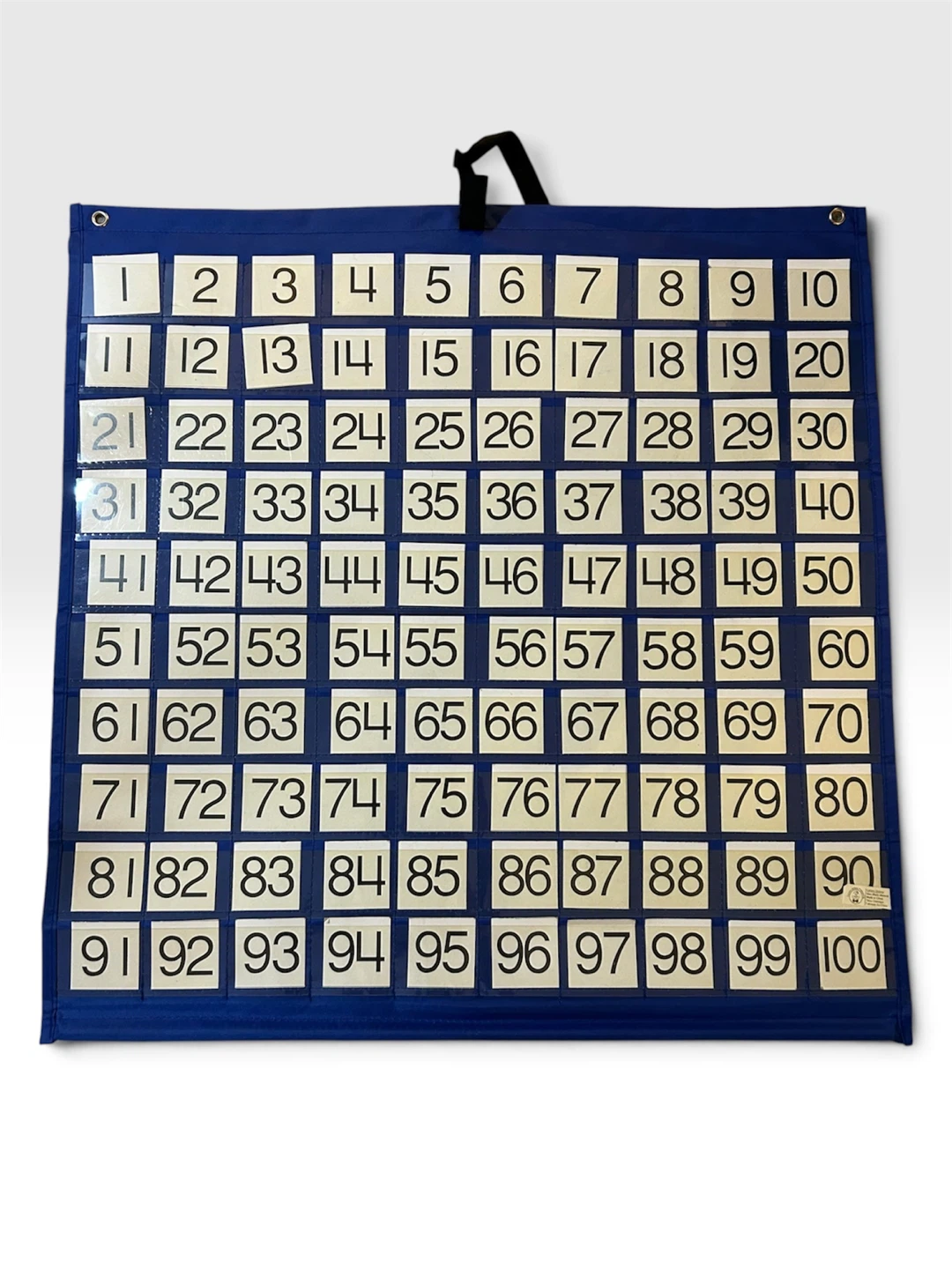 Educational 1-100 Hundreds Pocket Chart for Kids
