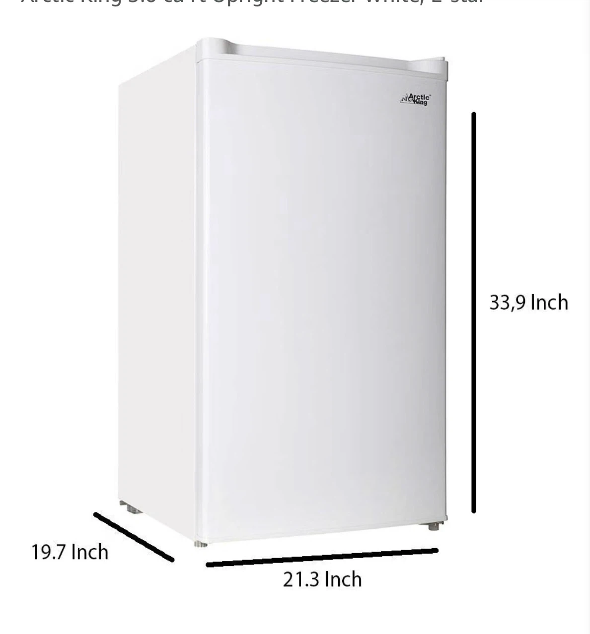 Arctic King Upright Freezer WHS-109FW1 - photo 3