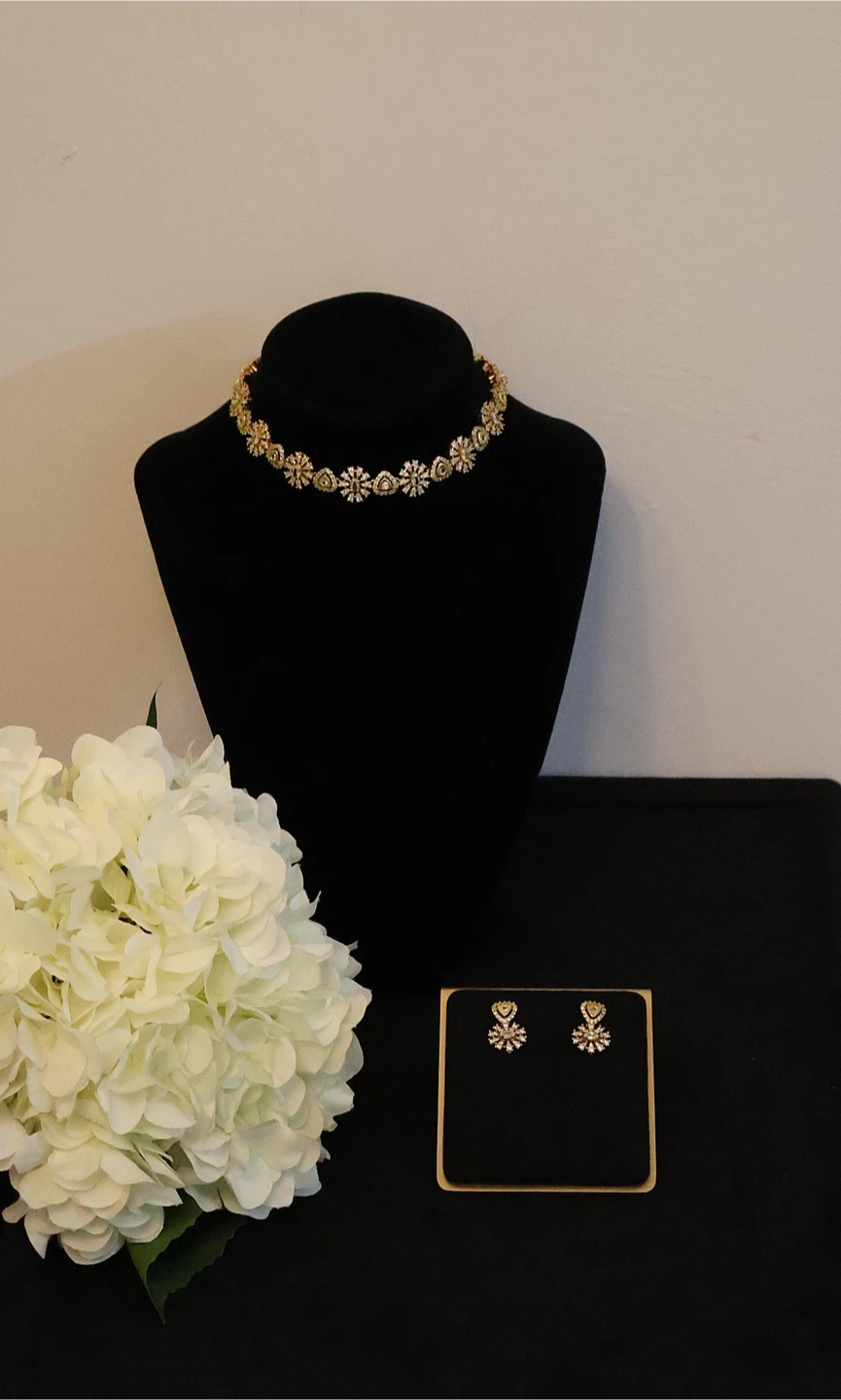 FLORAL NECKLACE SET- BRAND NEW!!!