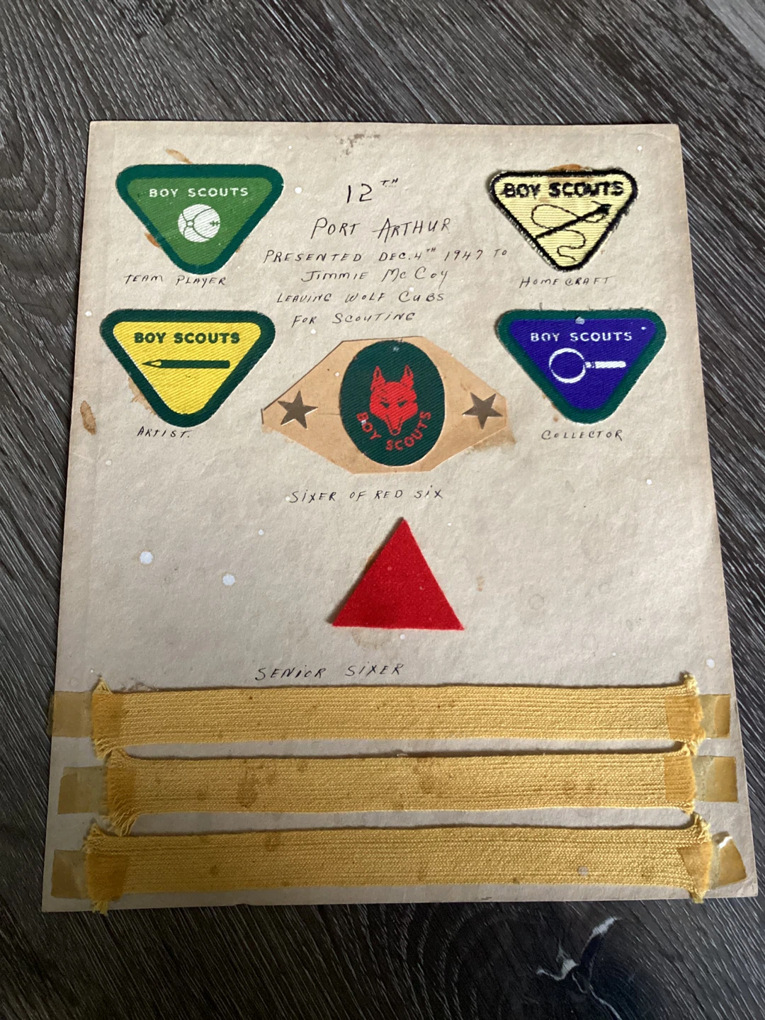 Vintage Boy Scout Patches and Letters