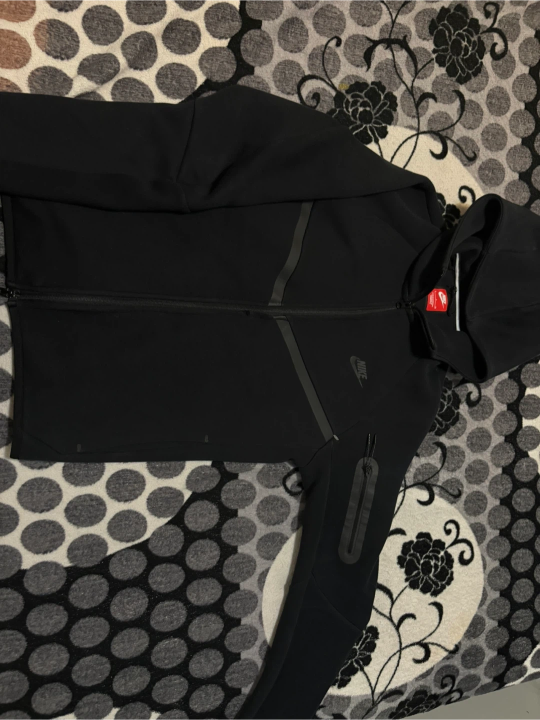 OG Nike Tech Fleece Full-Zip Hoodie (Black - photo 2