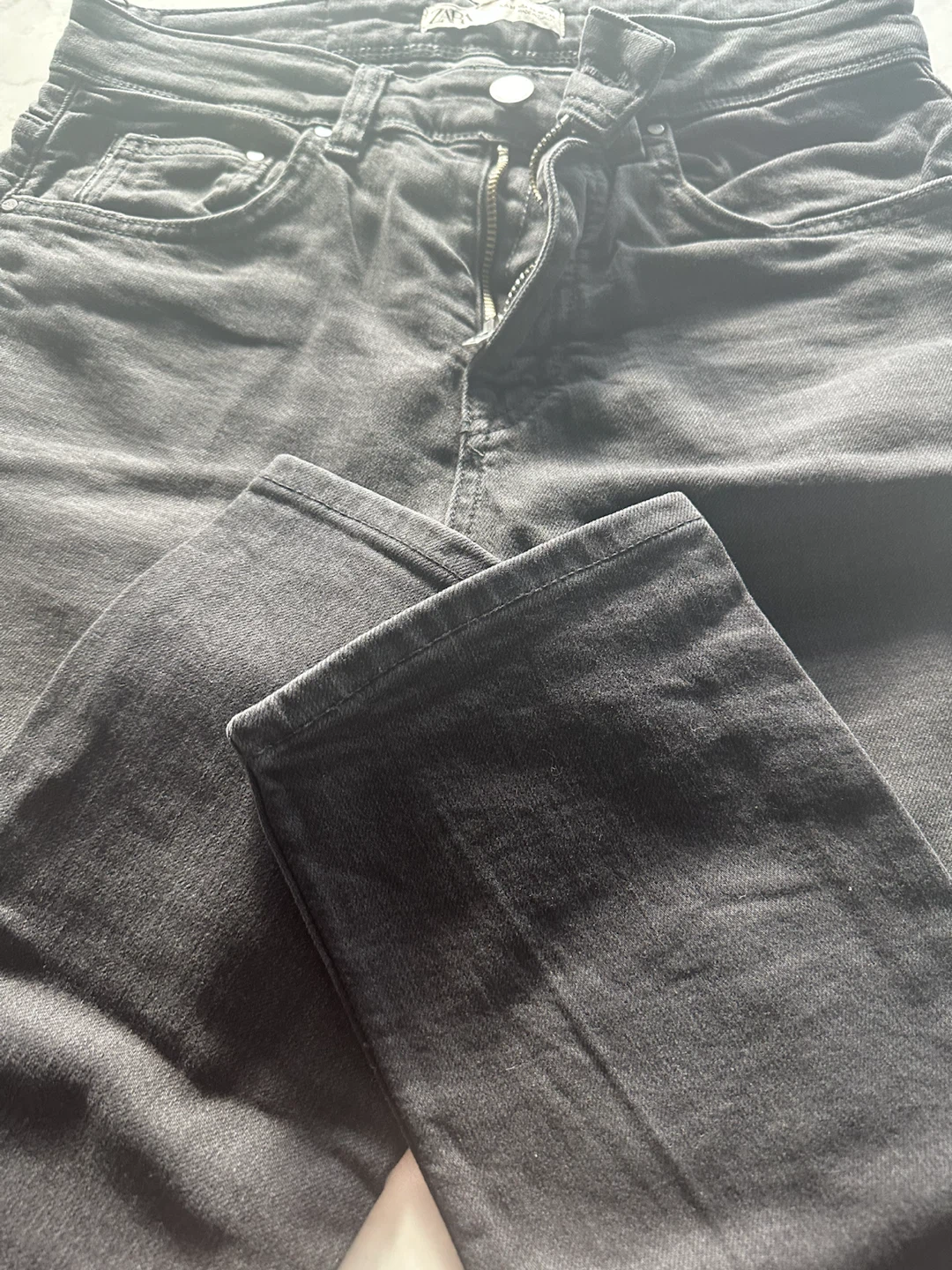 ZARA Black Denim Jeans - photo 3