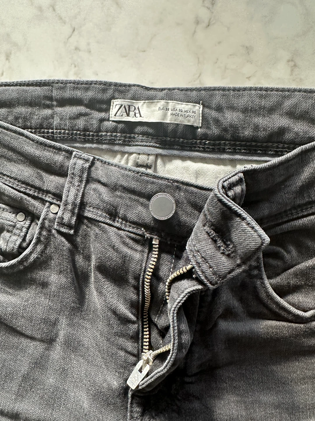 ZARA Black Denim Jeans - photo 4