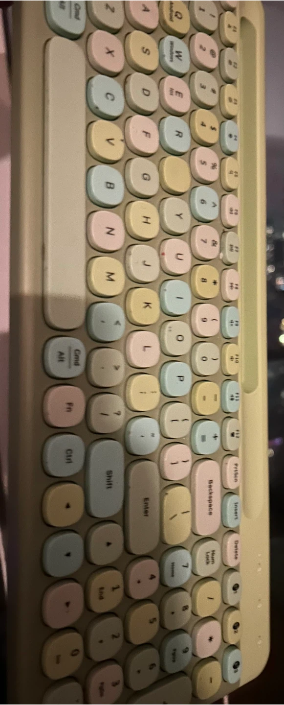 PINKCAT Colorful Retro Typewriter Bluetooth Keyboard - Green - photo 2