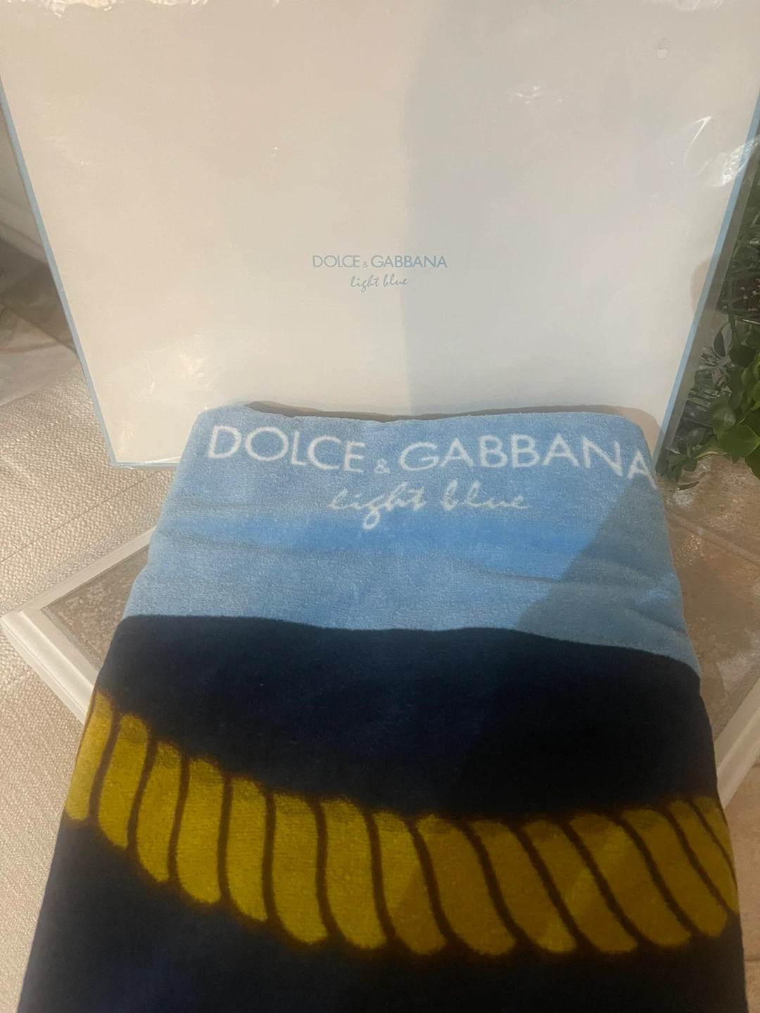 Promotional Dolce & Gabbana Light Blue Beach Towel