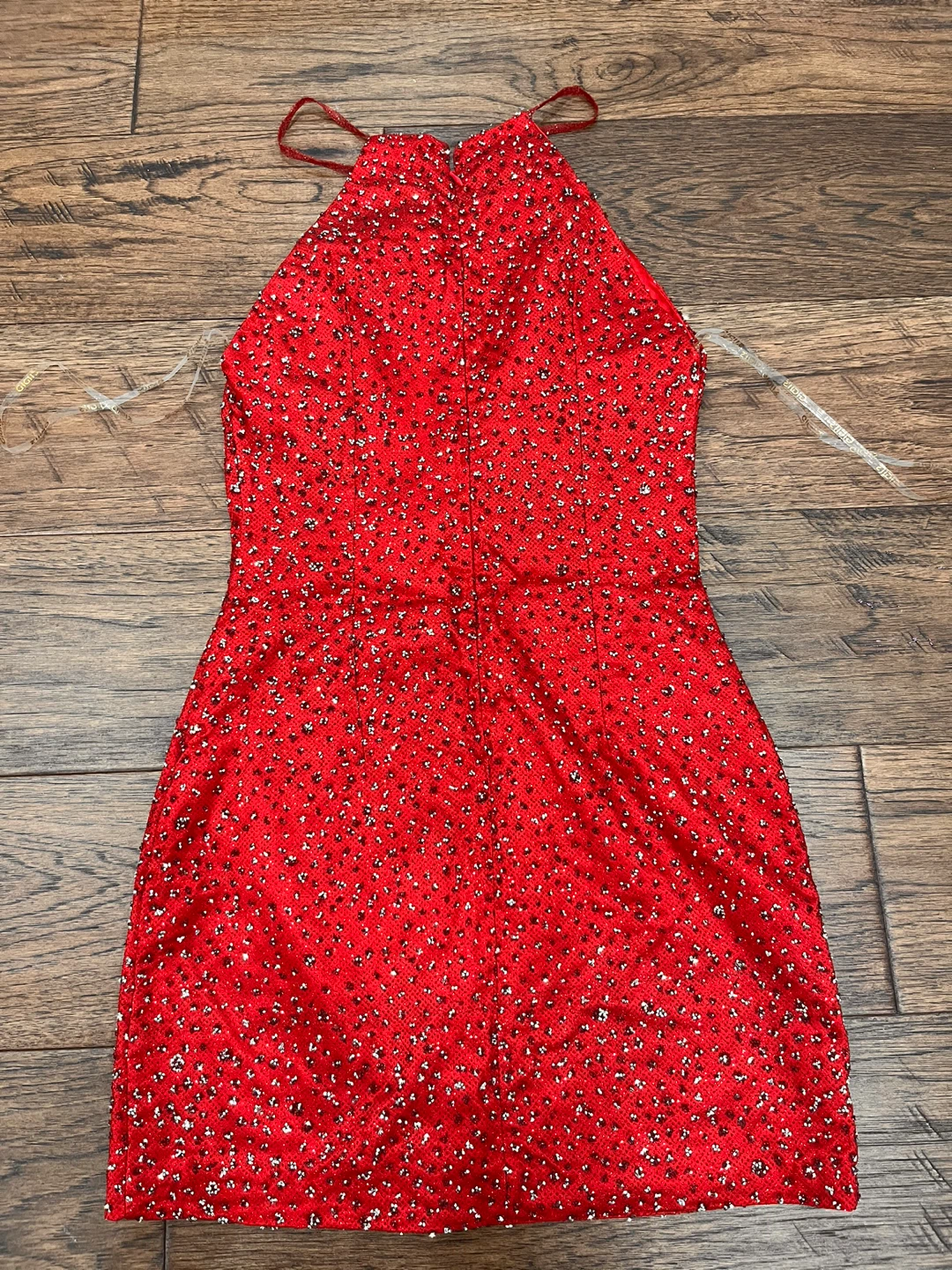 Gigi's Red Sequin Halter Dress - photo 2