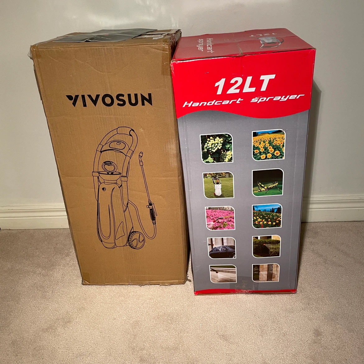 NEW!! VIVOSUN 12L Garden Wheeled Pump Sprayer - MSRP $141 - photo 4