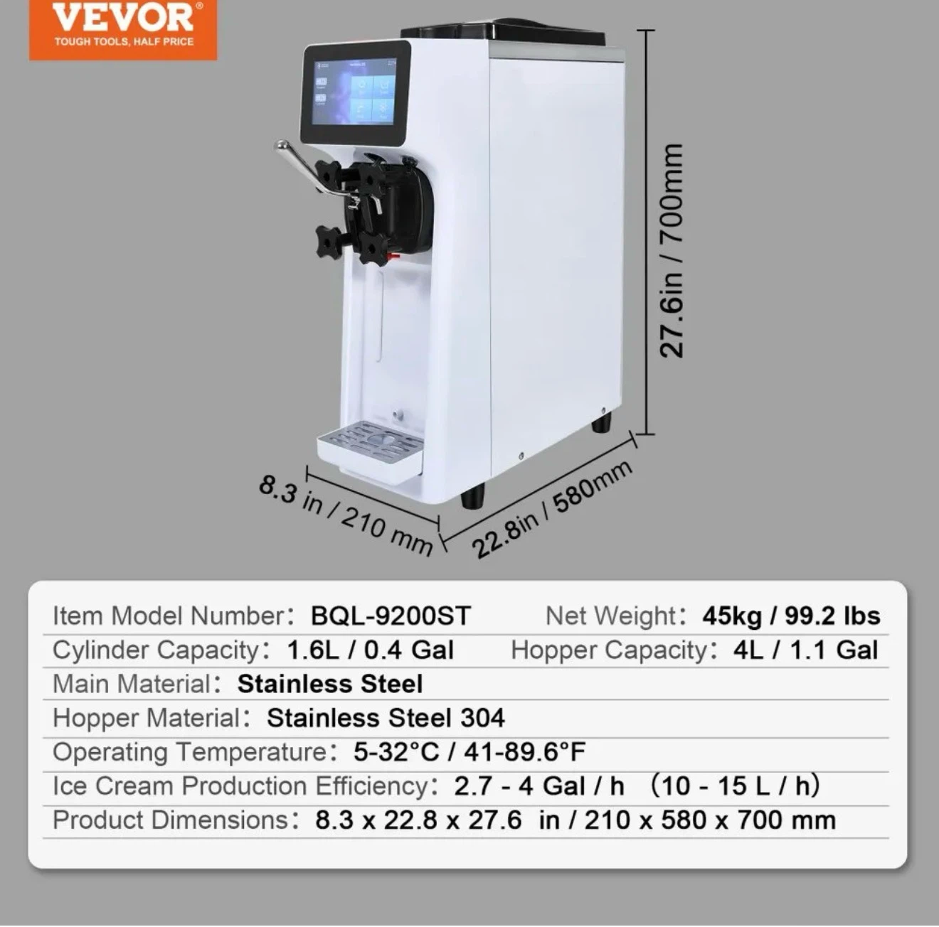 Soft Serve Ice Cream Machine - photo 2