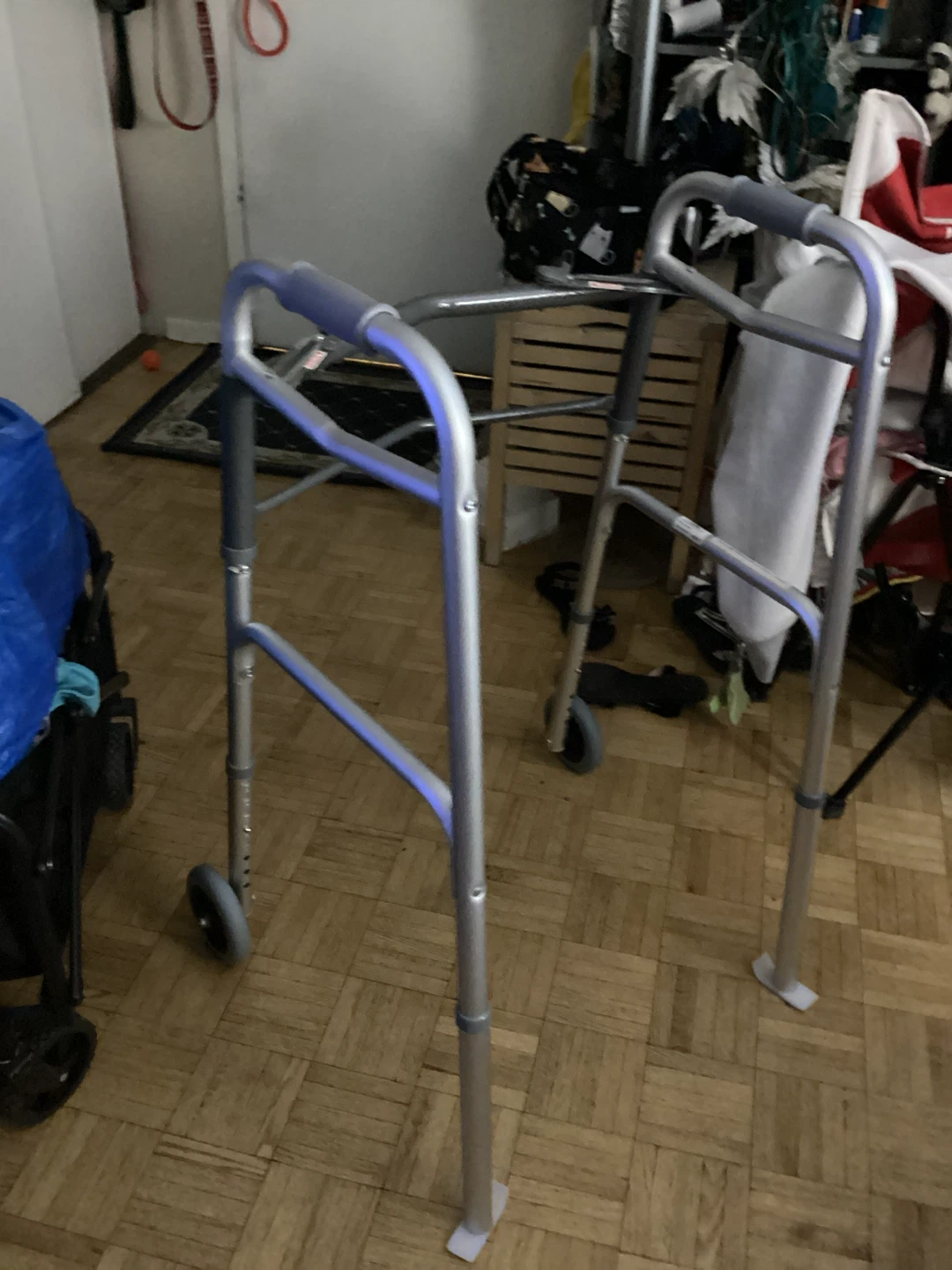 Aluminum Walker with Wheels - photo 2