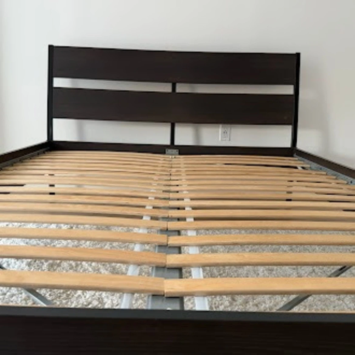 IKEA Sturdy Metal Twin Bed Frame + Mattress - photo 4