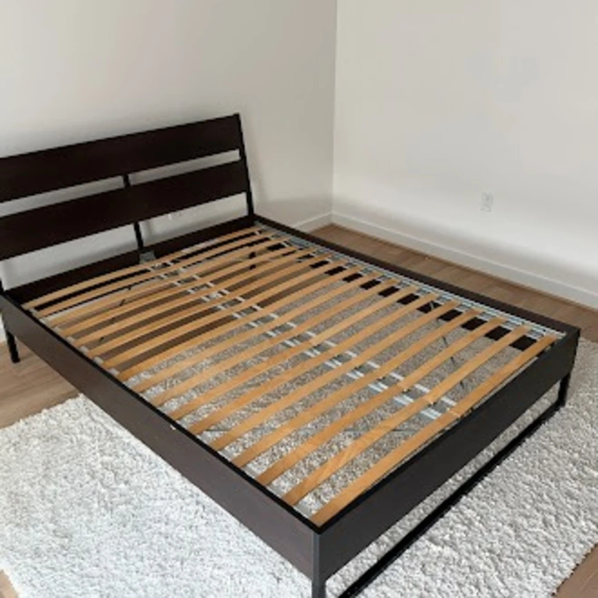 IKEA Sturdy Metal Twin Bed Frame + Mattress - photo 5