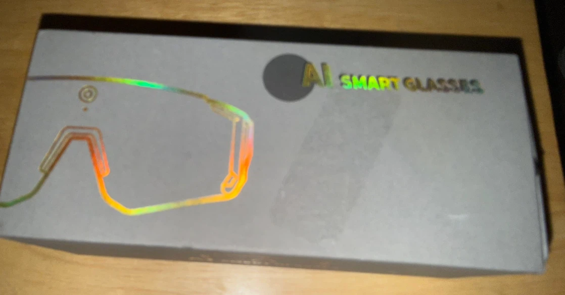 AI Smart Glasses with Charging Cable
