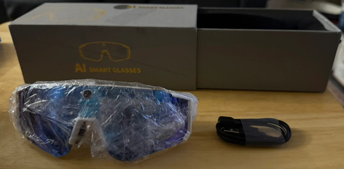AI Smart Glasses with Charging Cable - photo 2