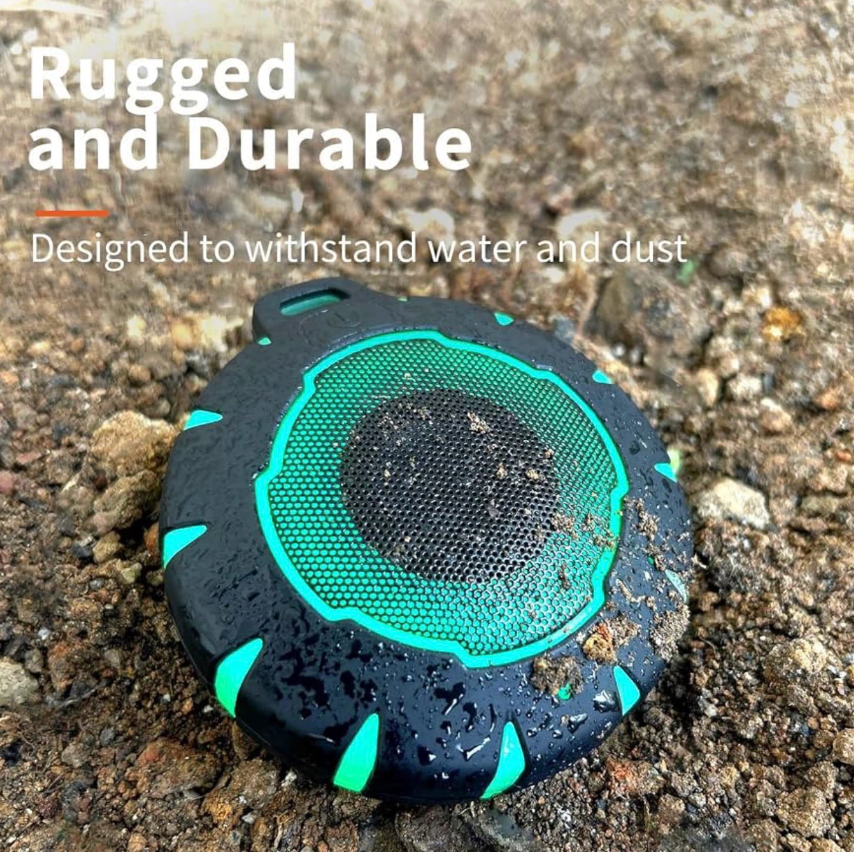 Heysong Waterproof Bluetooth Speaker with RGB Lighting Effects - photo 2