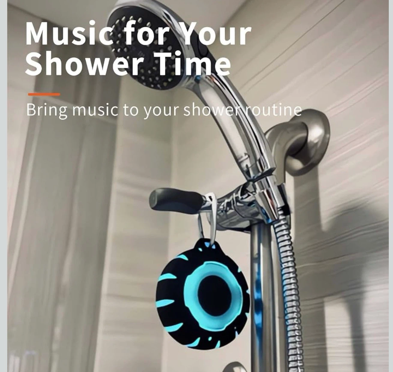 Heysong Waterproof Bluetooth Speaker with RGB Lighting Effects - photo 3