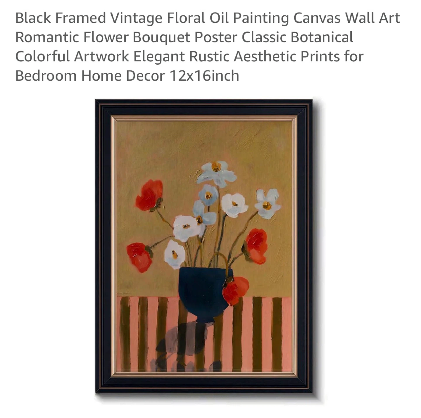 Floral Canvas Wall Art