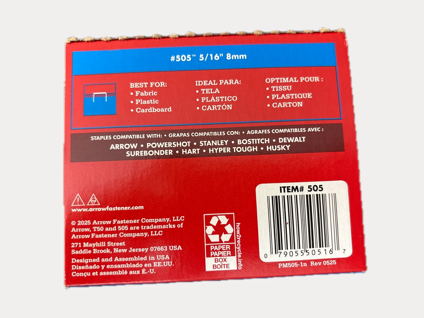 Arrow T50 Staples 5/16" 8mm - 1250 Count - photo 2