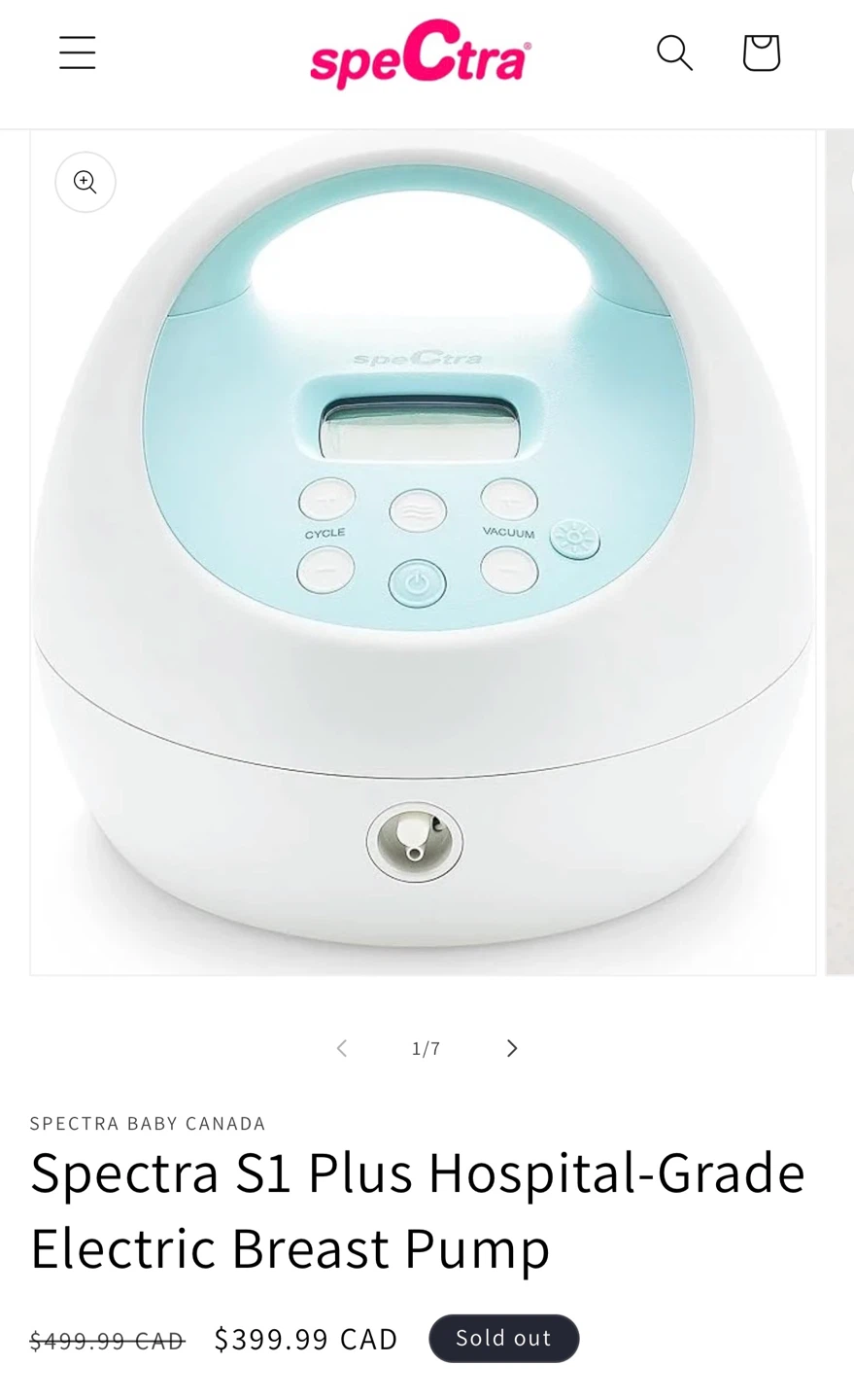 Spectra S1 Plus Electric Breast Pump & Breastfeeding Supplies - photo 2