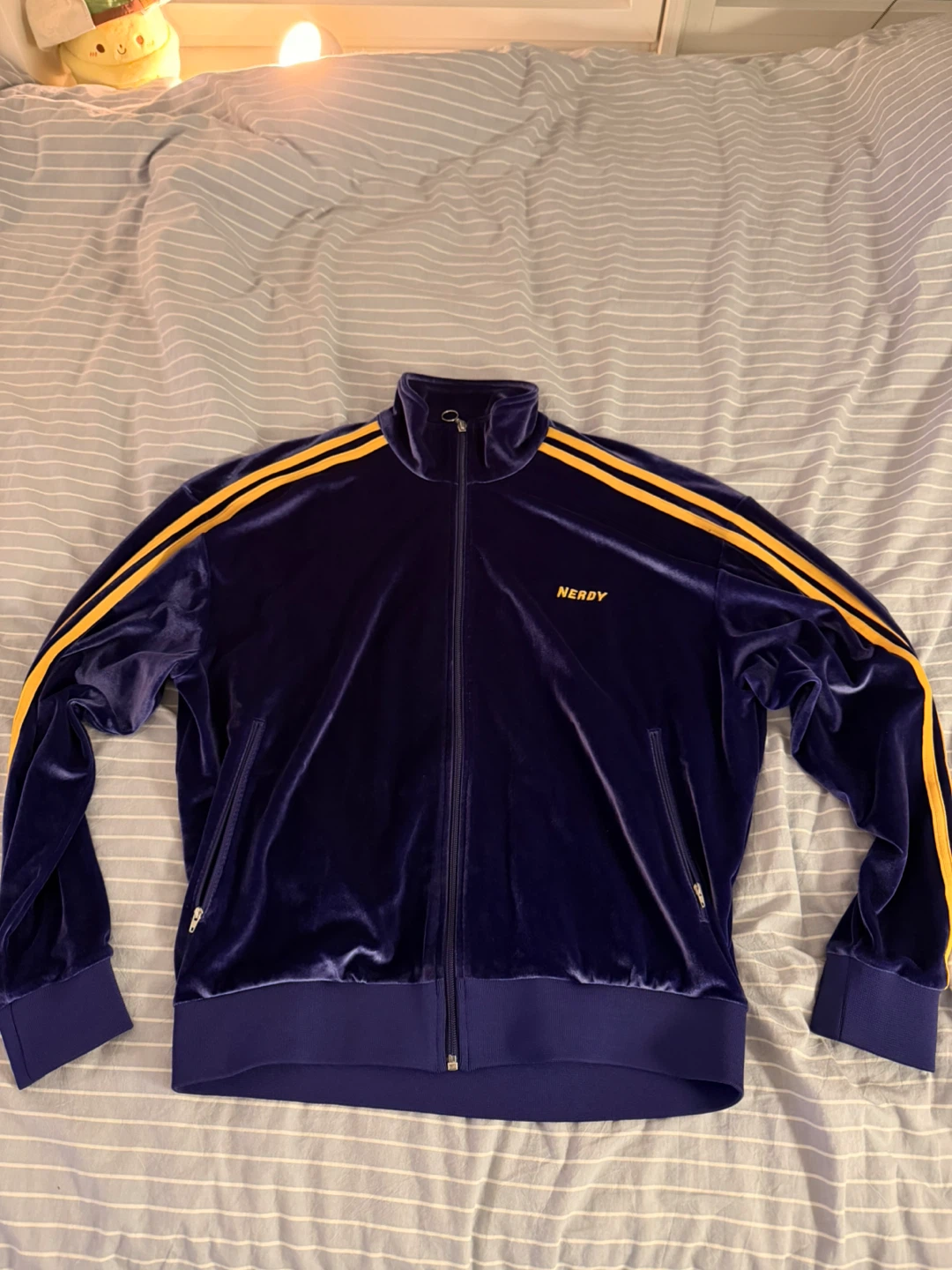 Nerdy Tracksuit Set - Purple Velvet