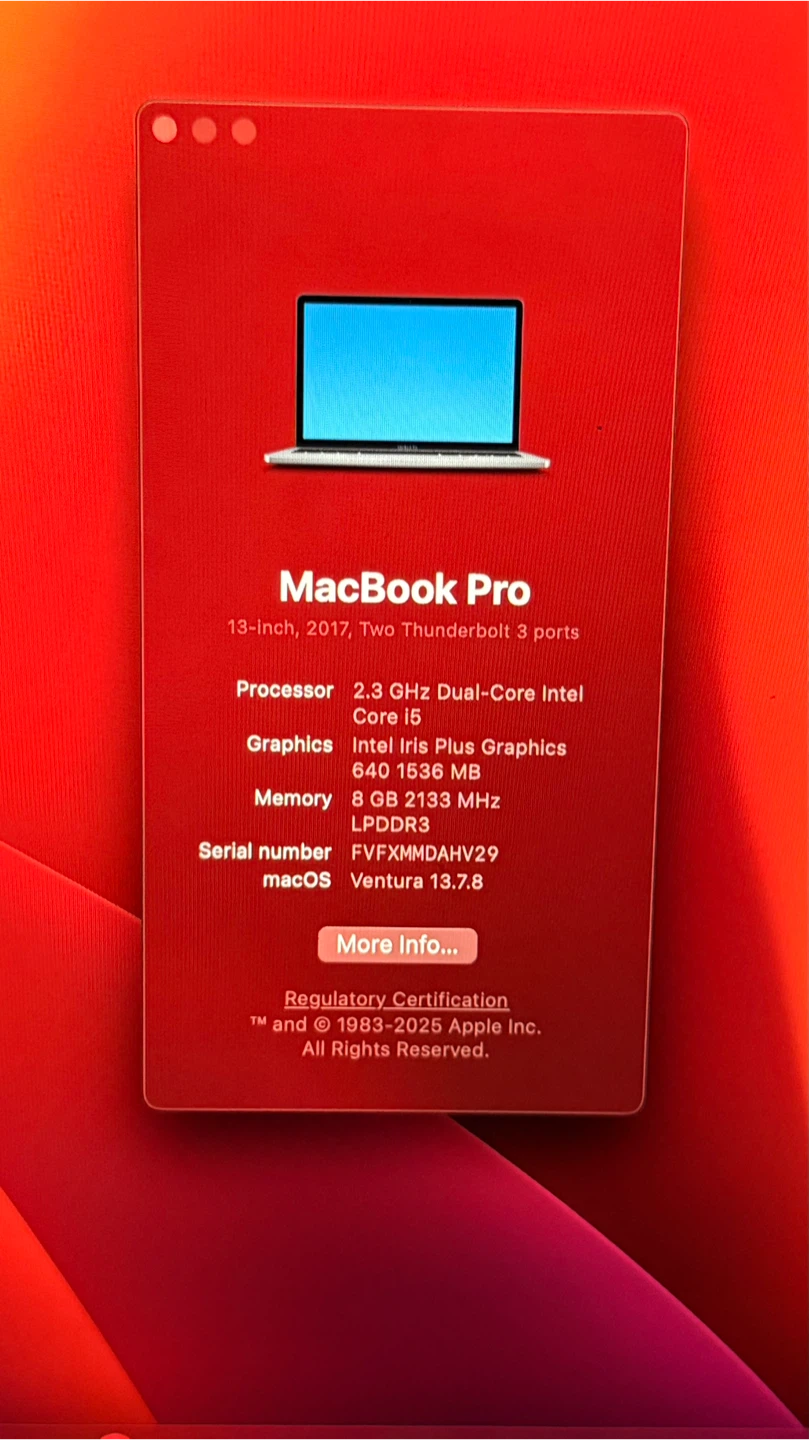2017 MacBook Pro 13" | 256GB | 8GB RAM | - photo 3