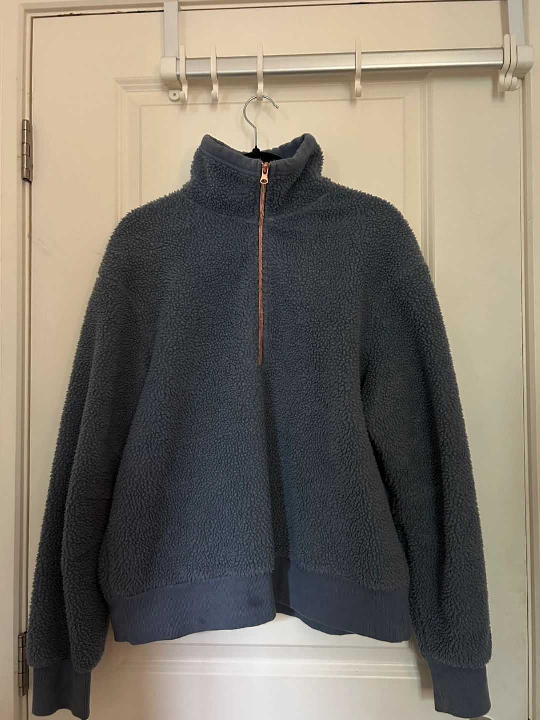 Blue Fleece Half-Zip Pullover