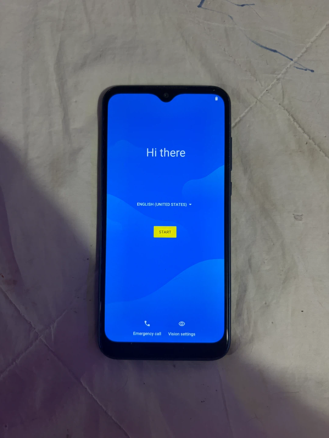 Motorola e with phone case