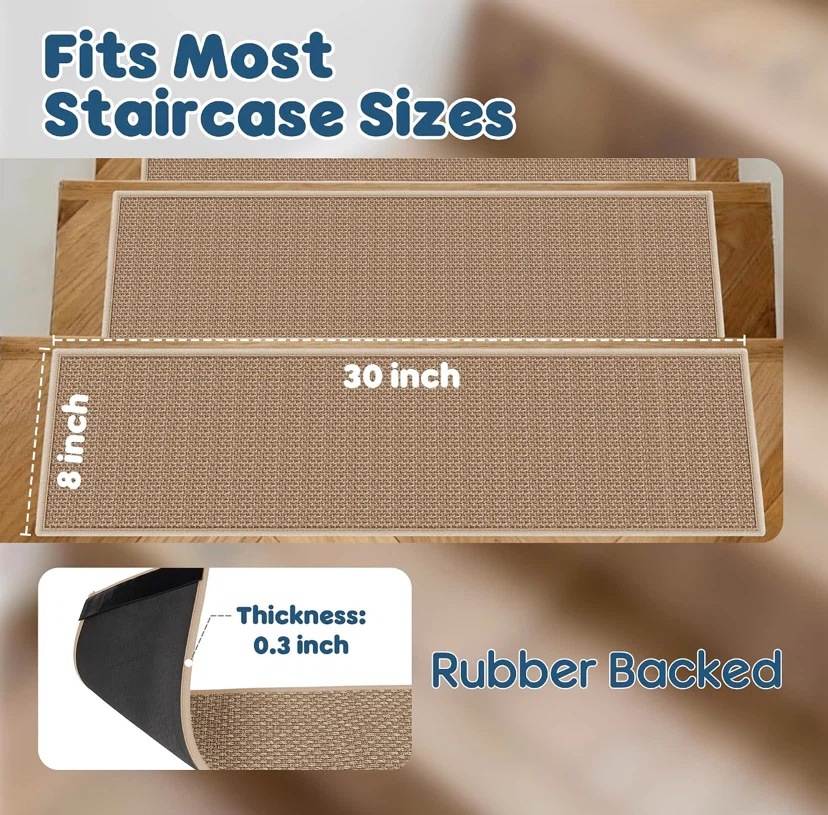 New 15 pc Stair Treads Tan - photo 2