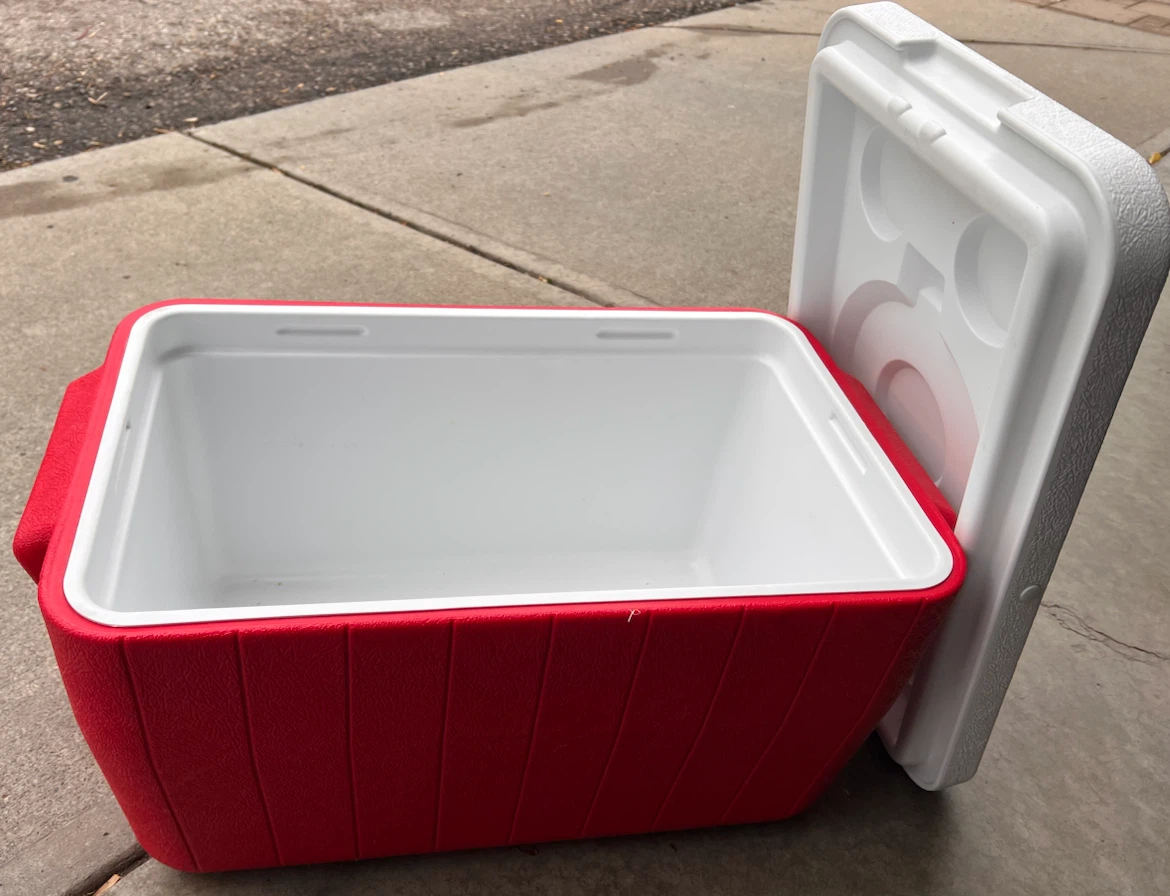 Coleman Red and White Cooler - photo 3