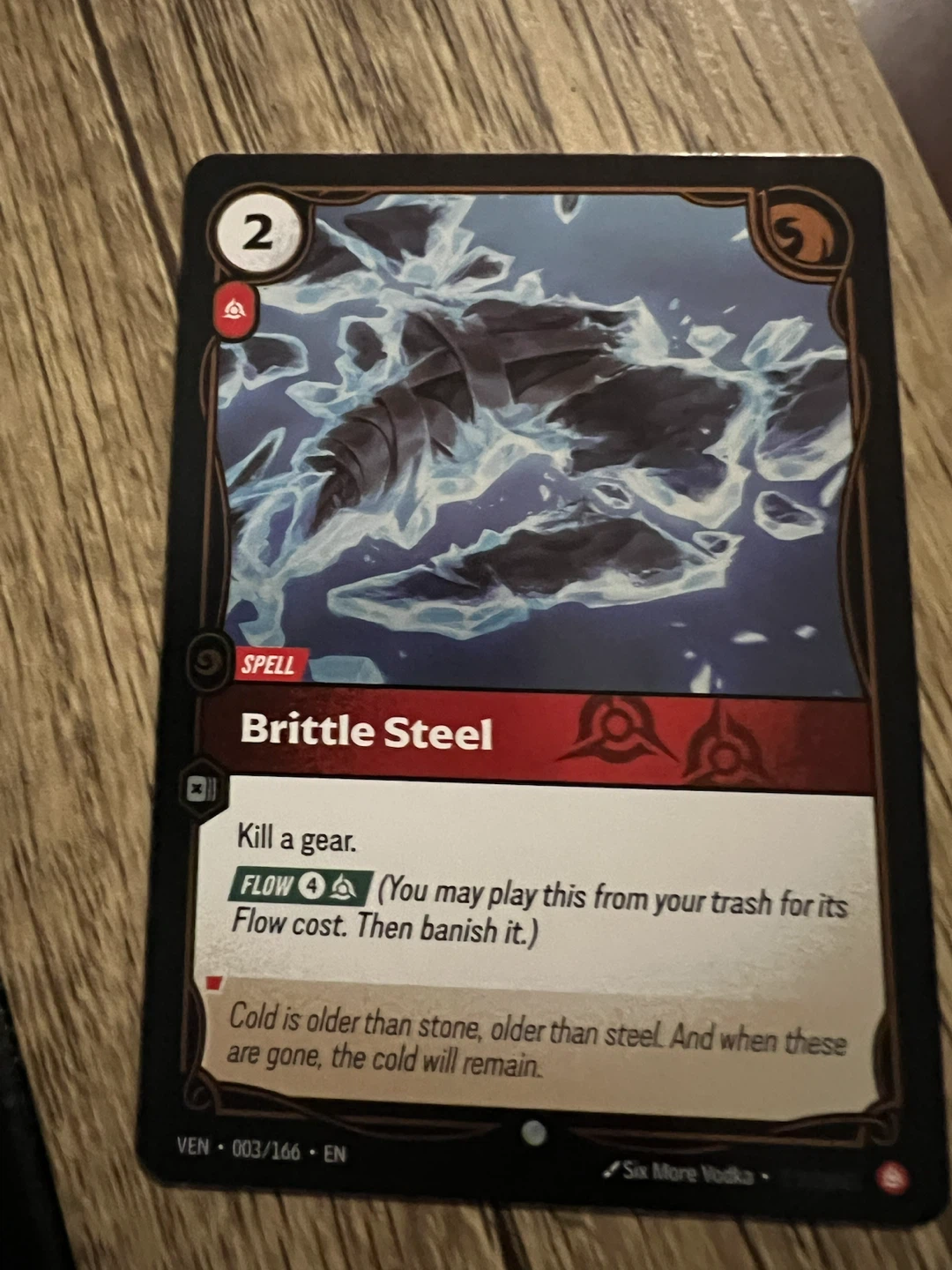 League of Legends Spell Card  BRITTLE STEEL