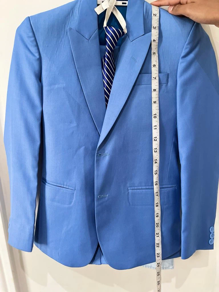 Boys Blue Suit with Vest and Tie
