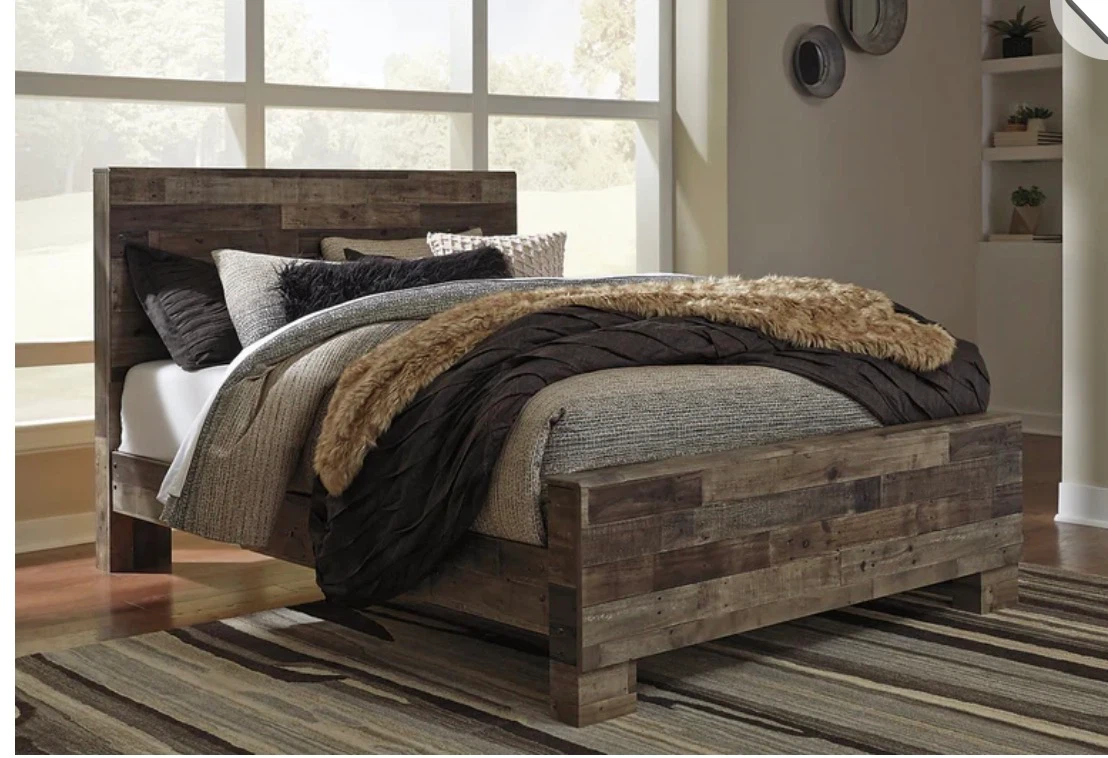 Drekson Panel Bed with Headboard & Frame - Queen Size - photo 3