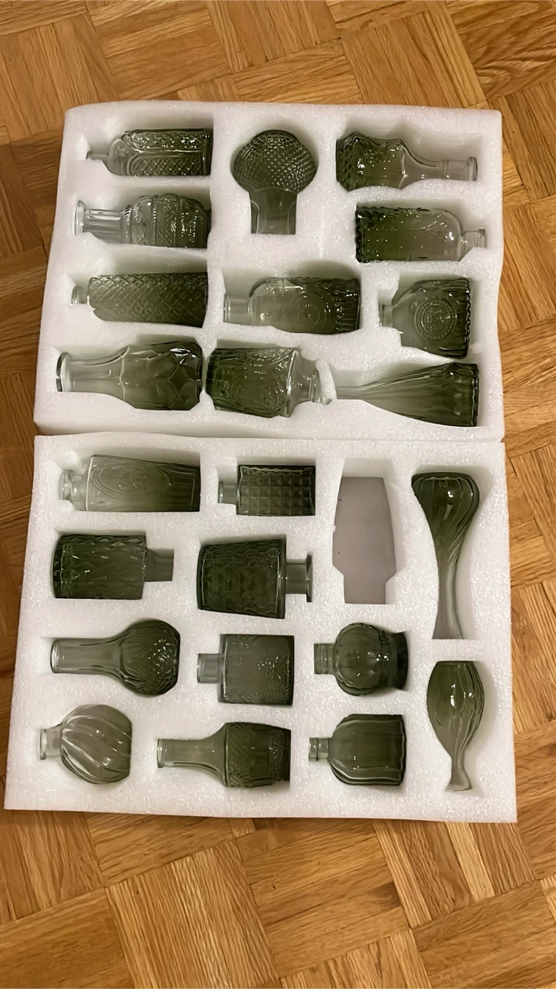 Assorted Green Glass Bud Vases (Set of 25) - photo 2