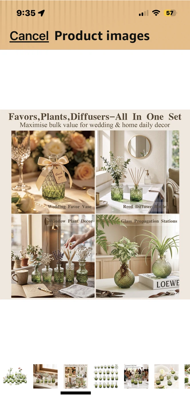 Assorted Green Glass Bud Vases (Set of 25) - photo 4