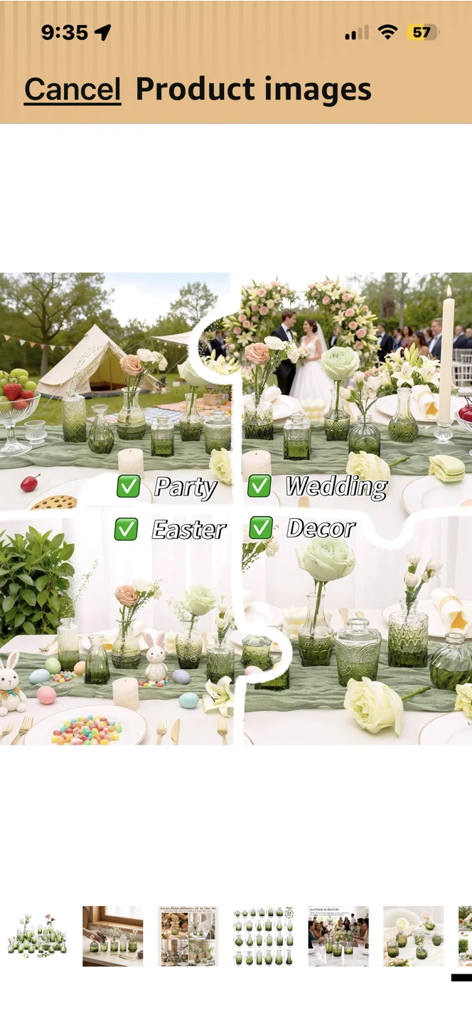 Assorted Green Glass Bud Vases (Set of 25) - photo 5
