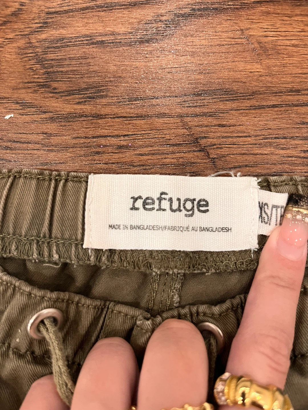 Refuge Khaki Cargo Pants XS/TP - photo 2