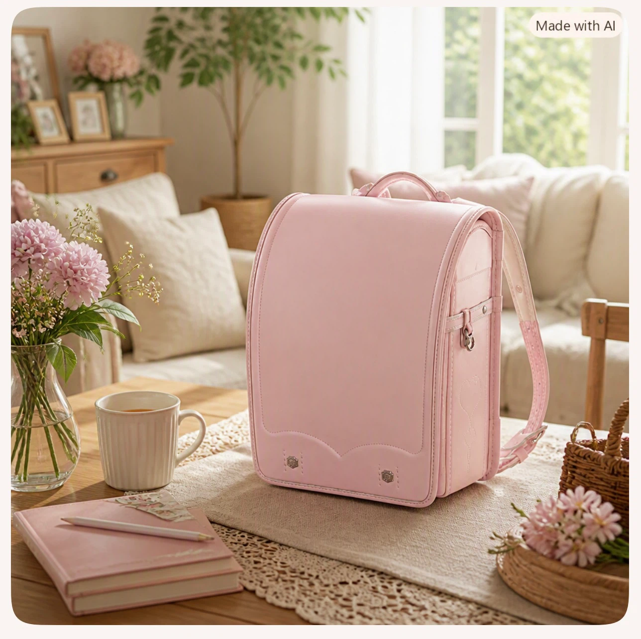 Pink Japanese Randoseru School Backpack – Like New