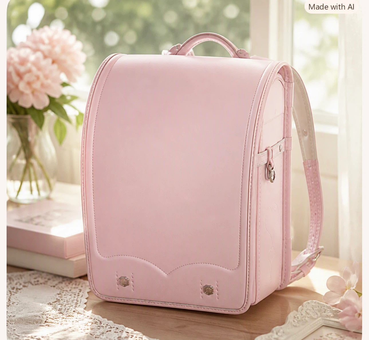 Pink Japanese Randoseru School Backpack – Like New - photo 2