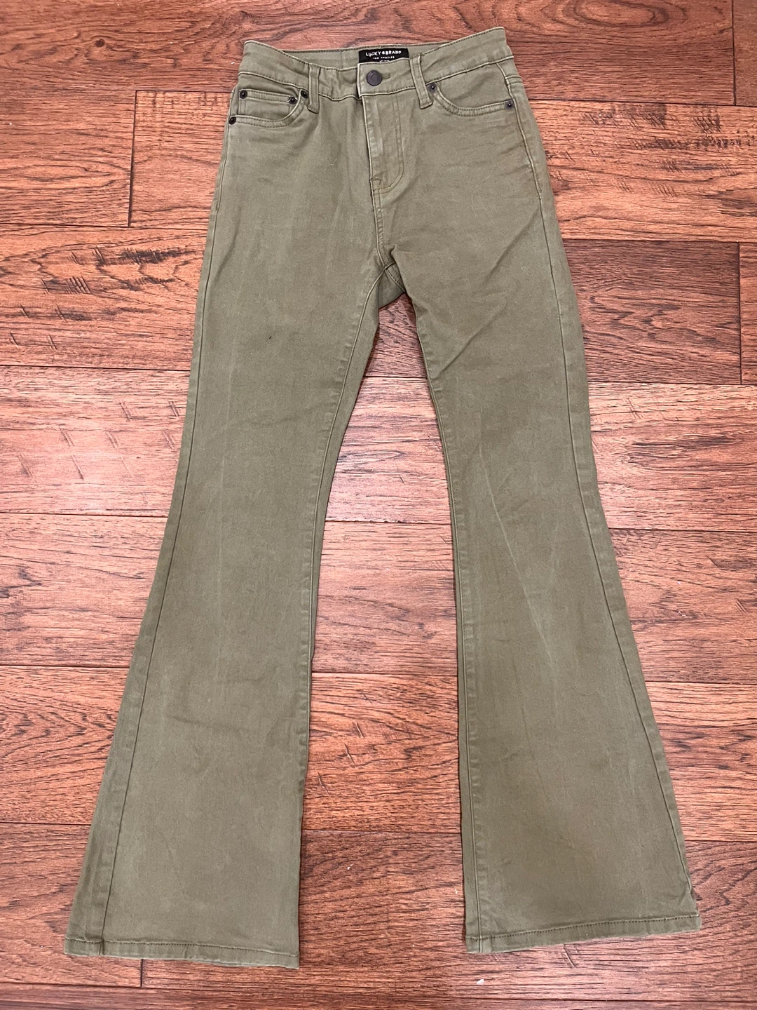 Lucky Brand Green Flare Jeans