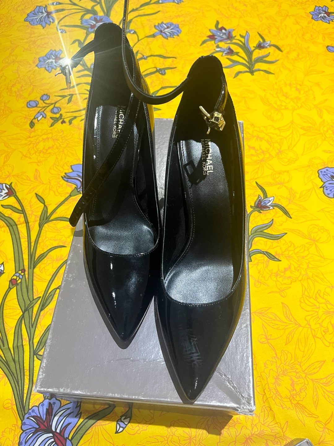 Michael Kors Black Patent Leather Heels