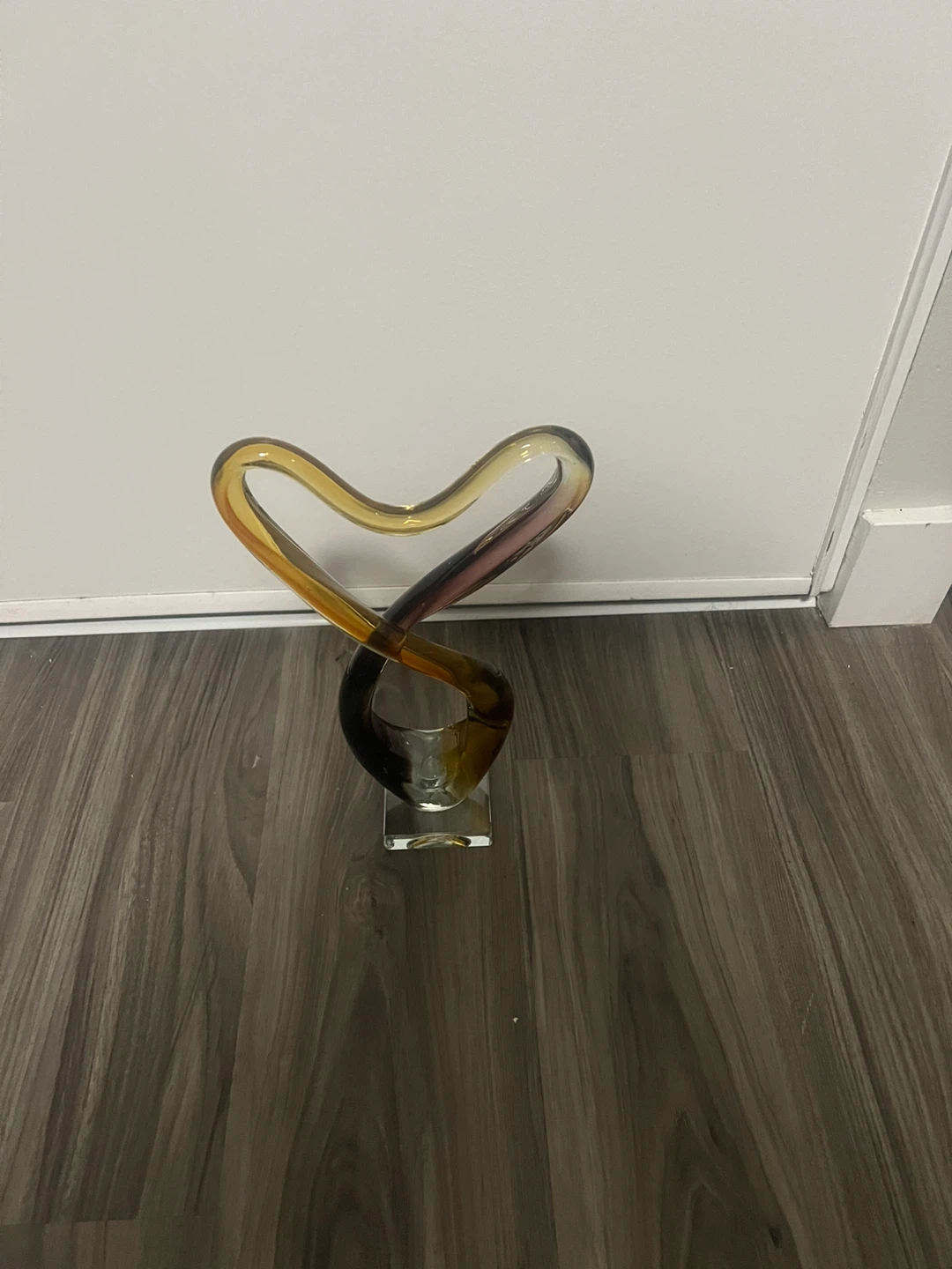 Glass Heart Sculpture - photo 2