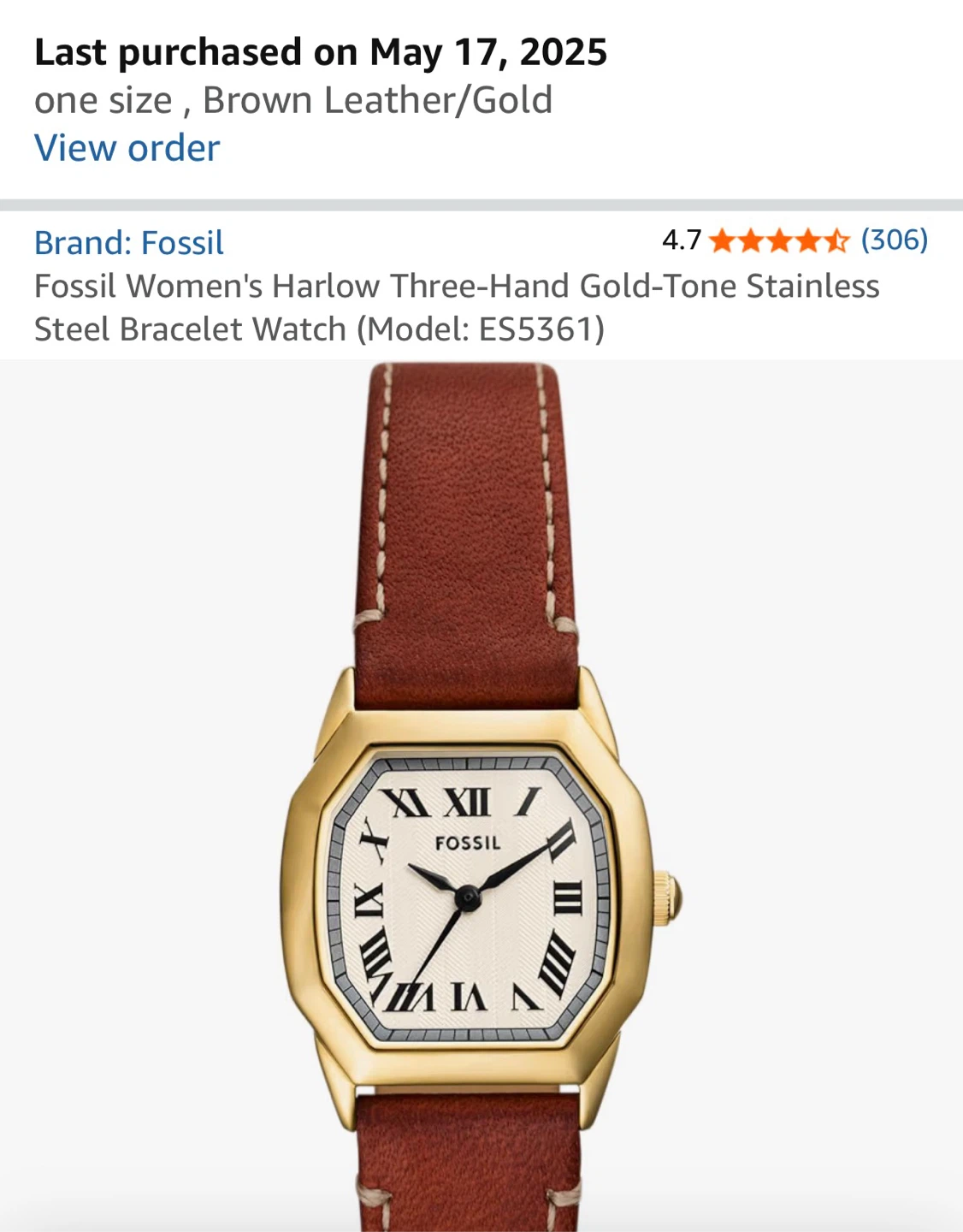 Fossil Women's Harlow Gold-Tone Stainless Steel Watch - photo 2