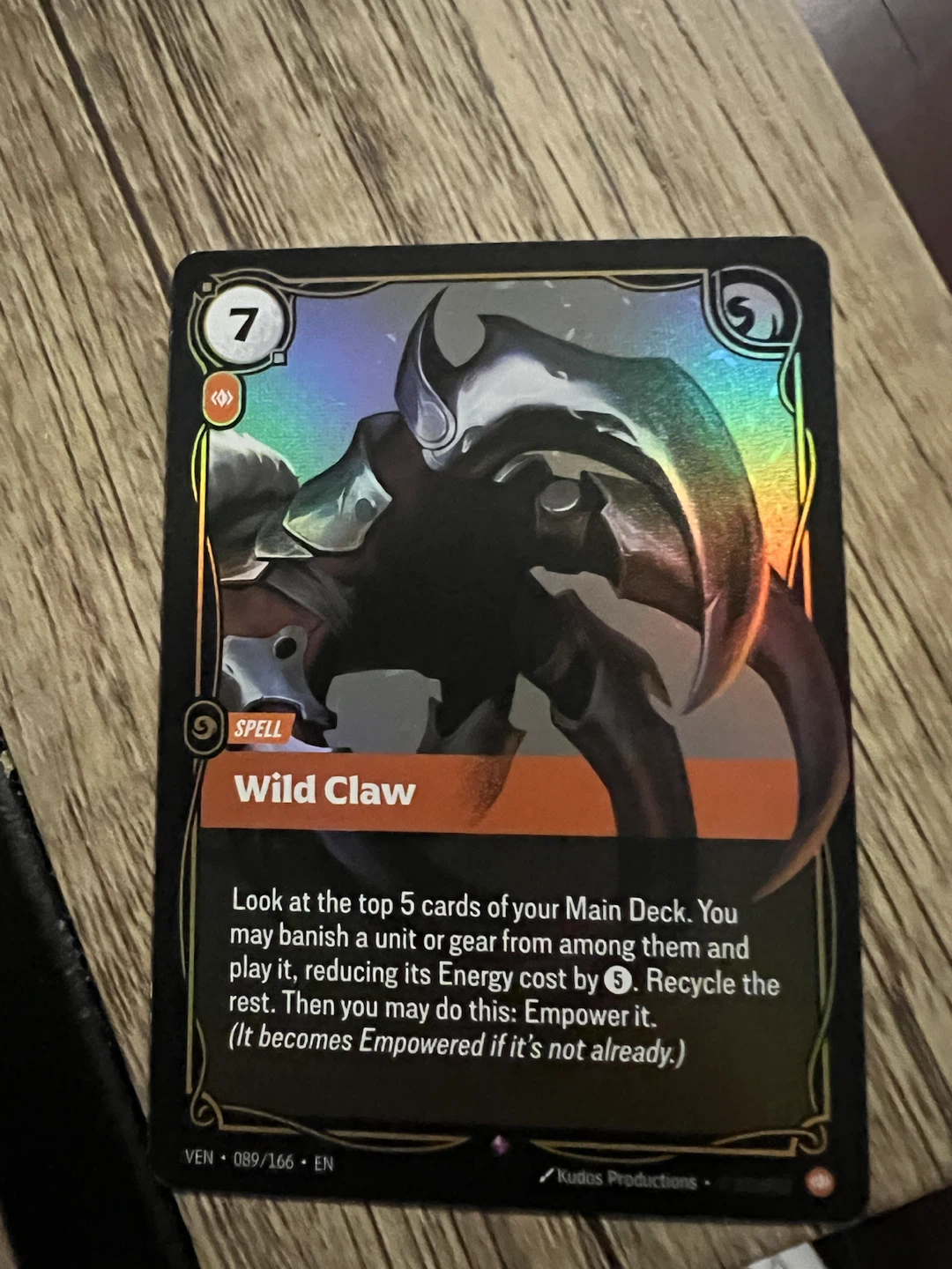 League of Legends Wild Claw Spell Card