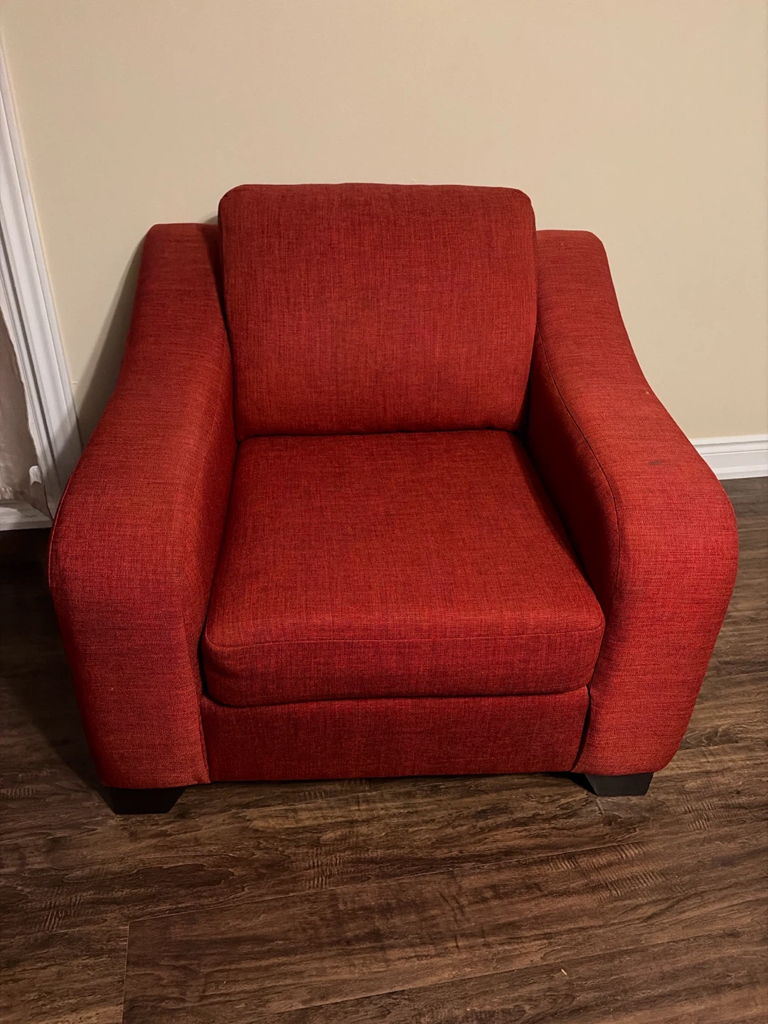 Red Accent Chair & Pull out Couch