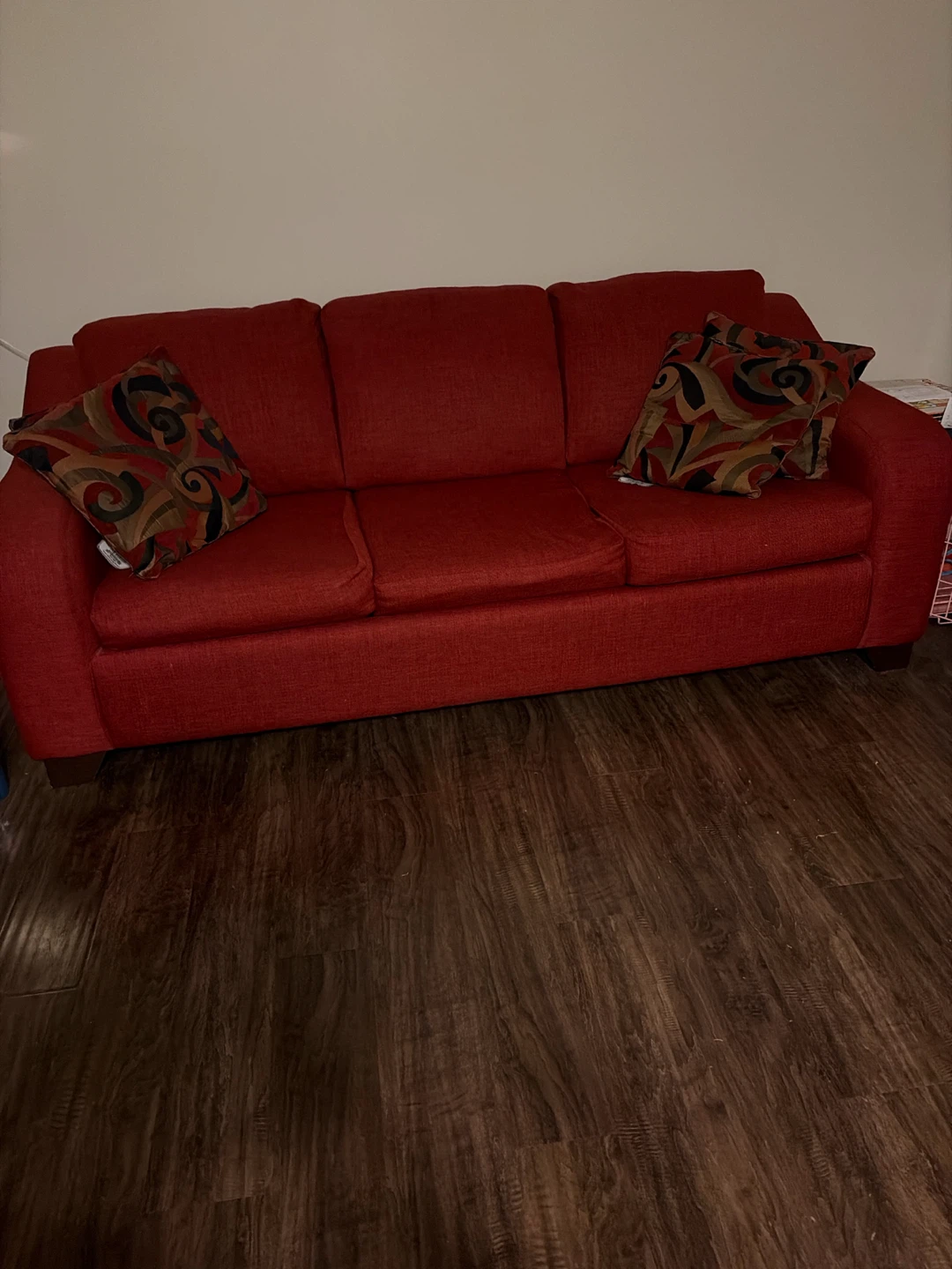 Red Accent Chair & Pull out Couch - photo 2