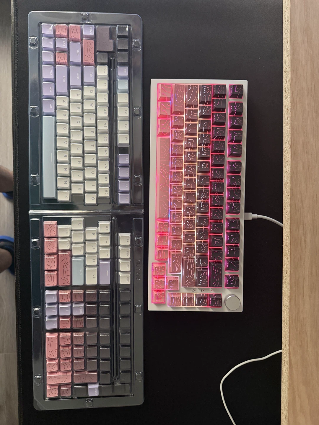 dagaladoo Pink/Black Keyboard keycaps - photo 3