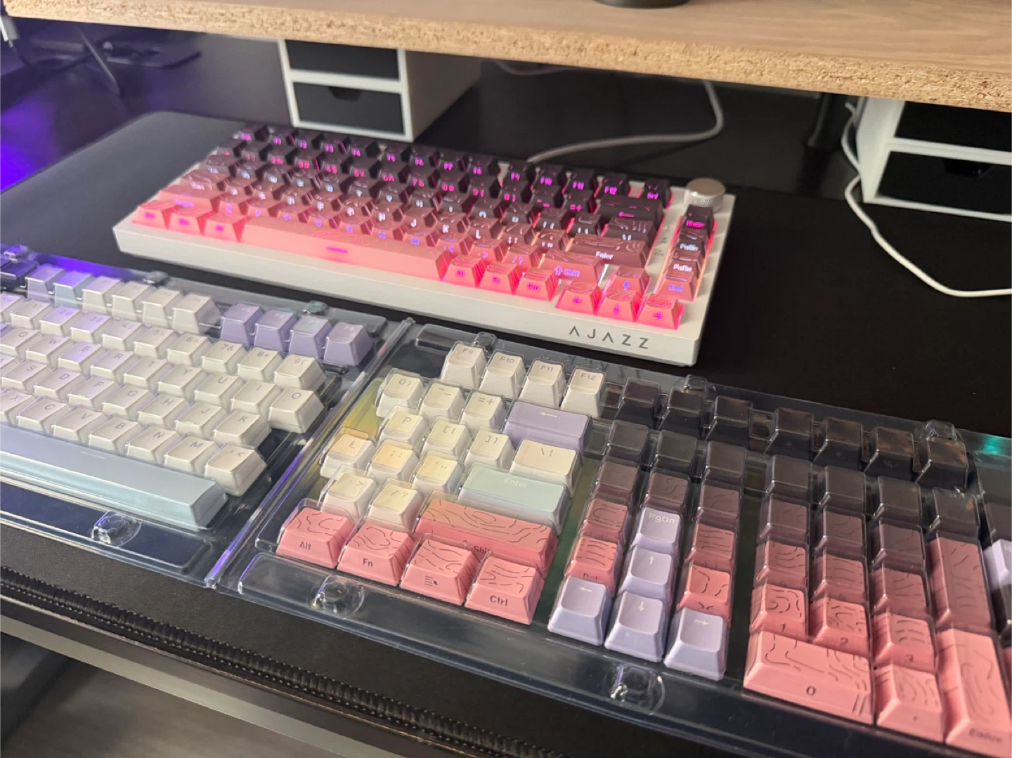 dagaladoo Pink/Black Keyboard keycaps - photo 2