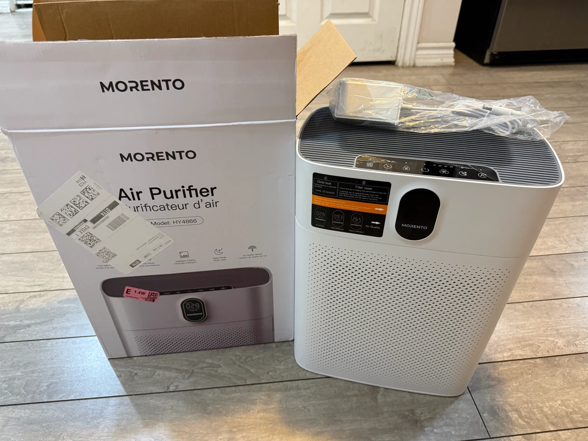Morento Air Purifier without filters.